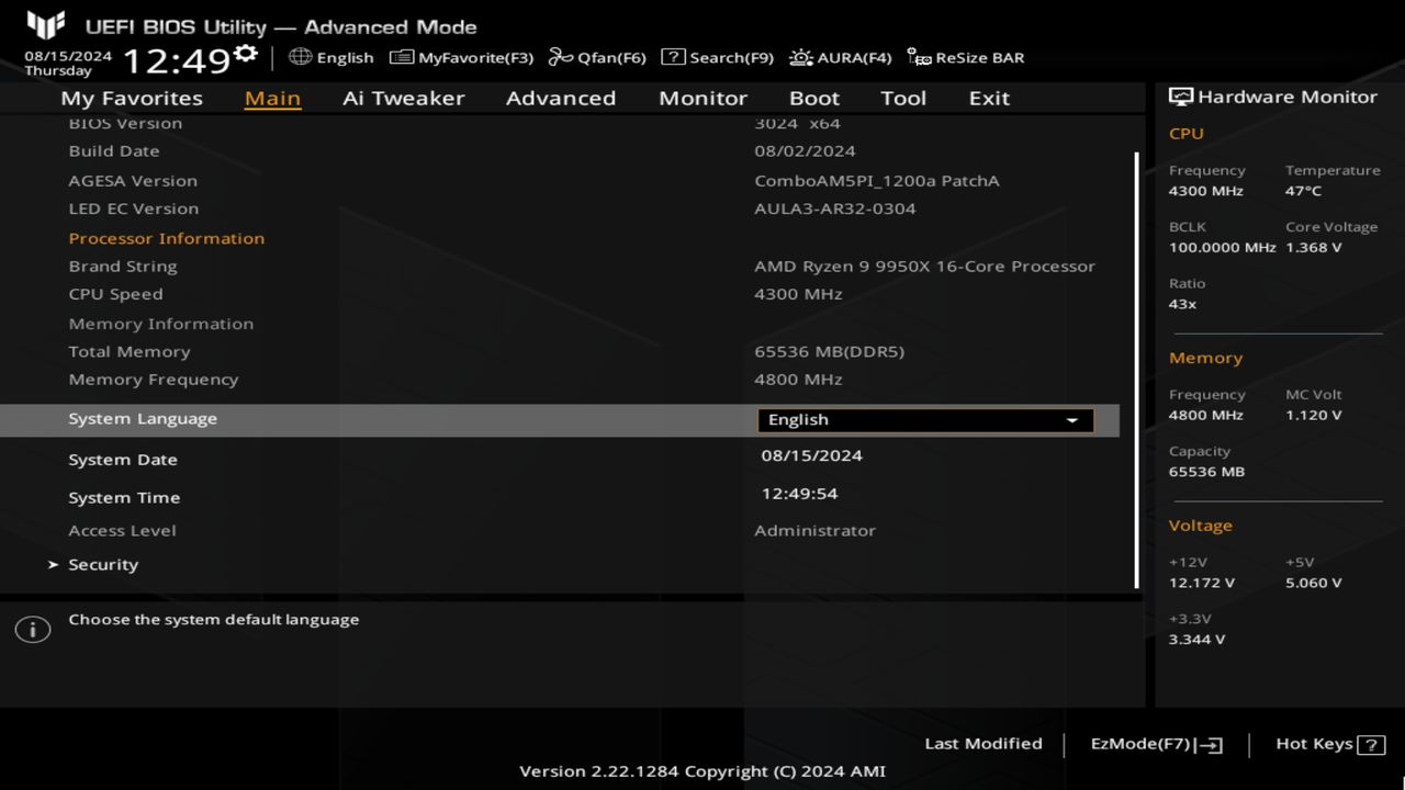 BIOS screenshot thumbnail