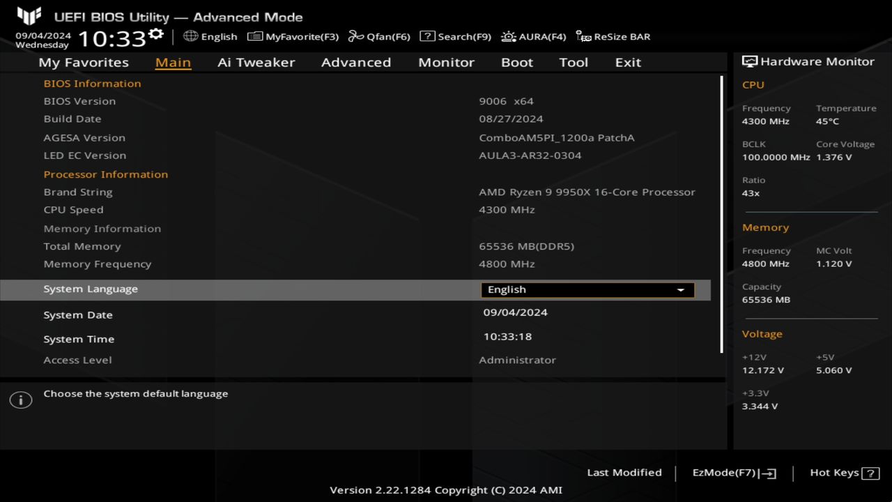 BIOS screenshot thumbnail