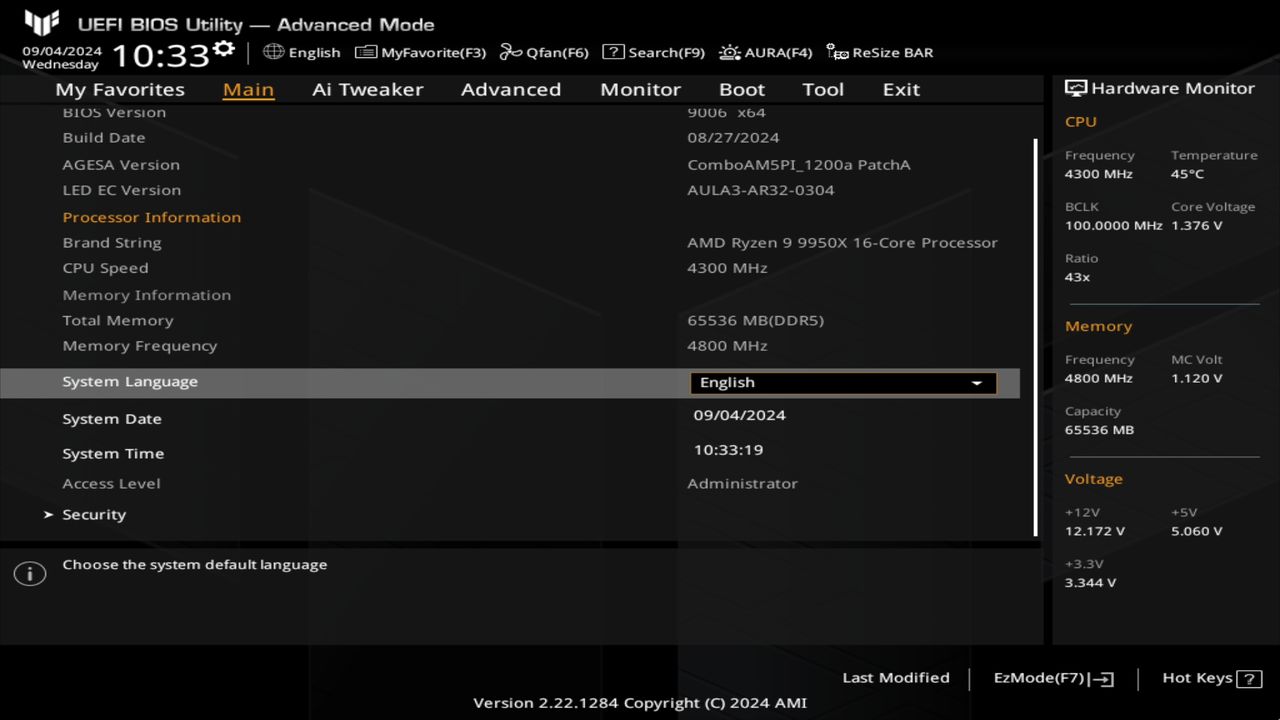 BIOS screenshot thumbnail