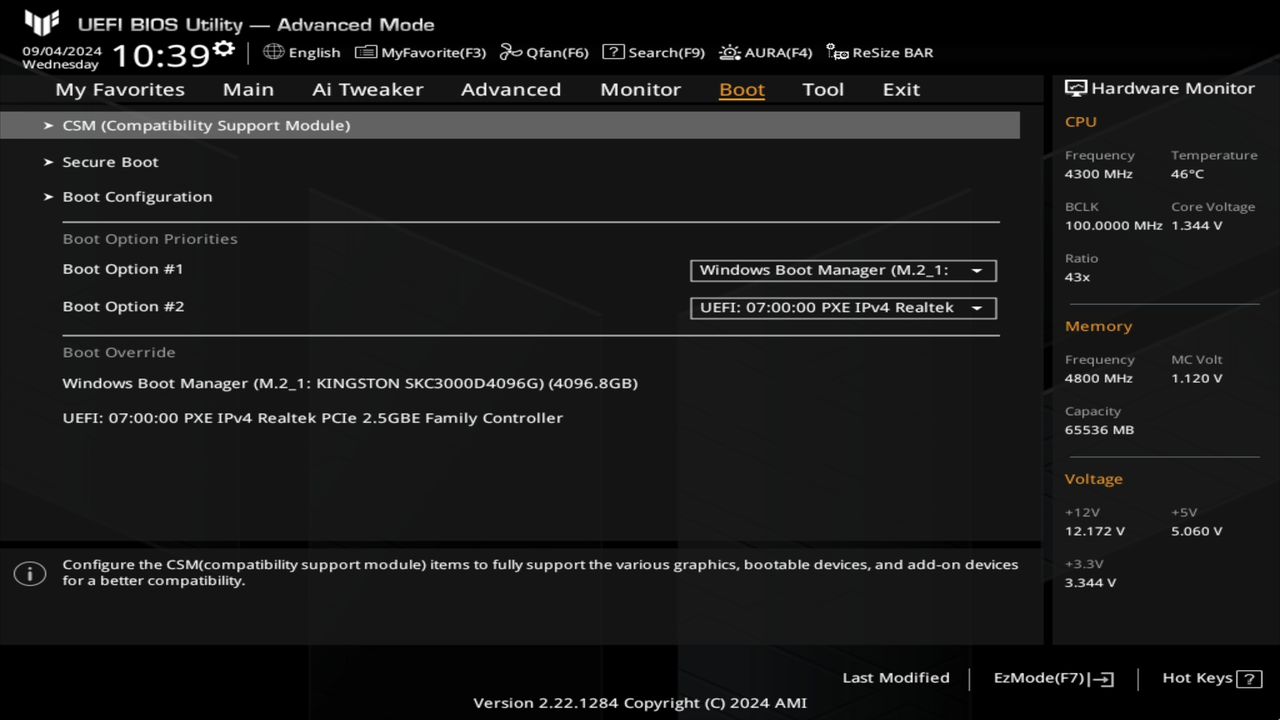 BIOS screenshot thumbnail
