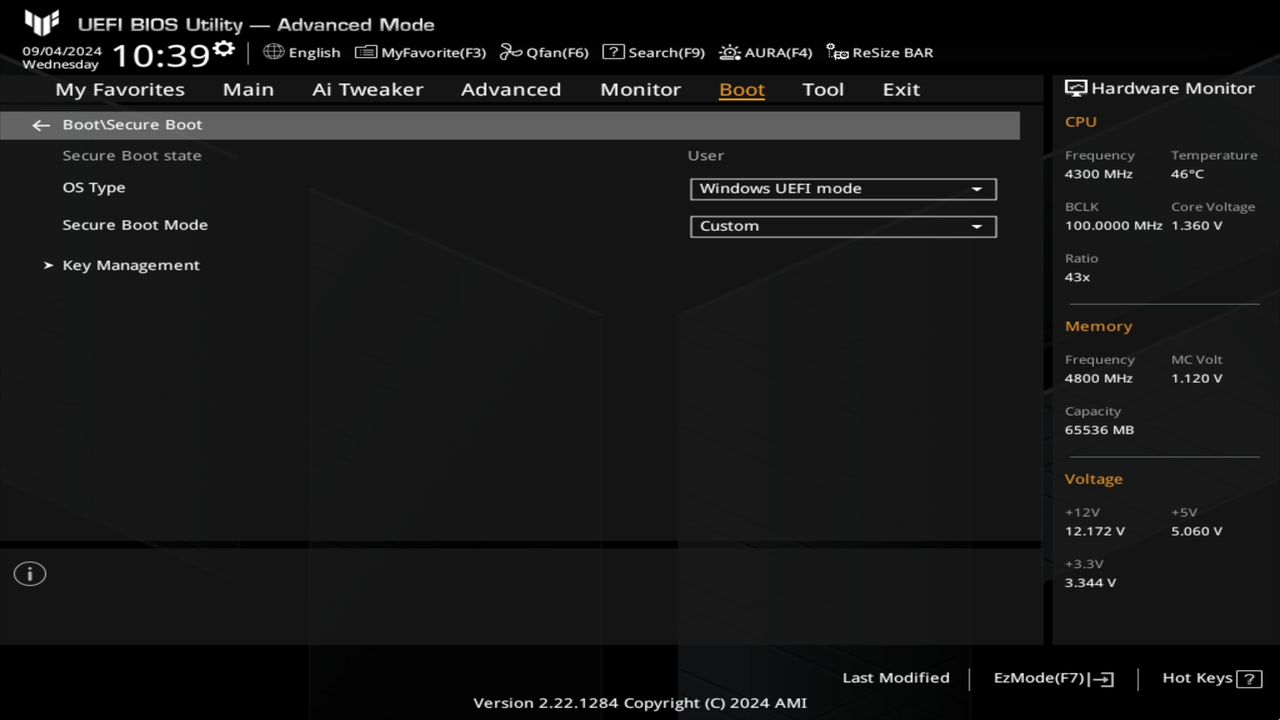 BIOS screenshot thumbnail