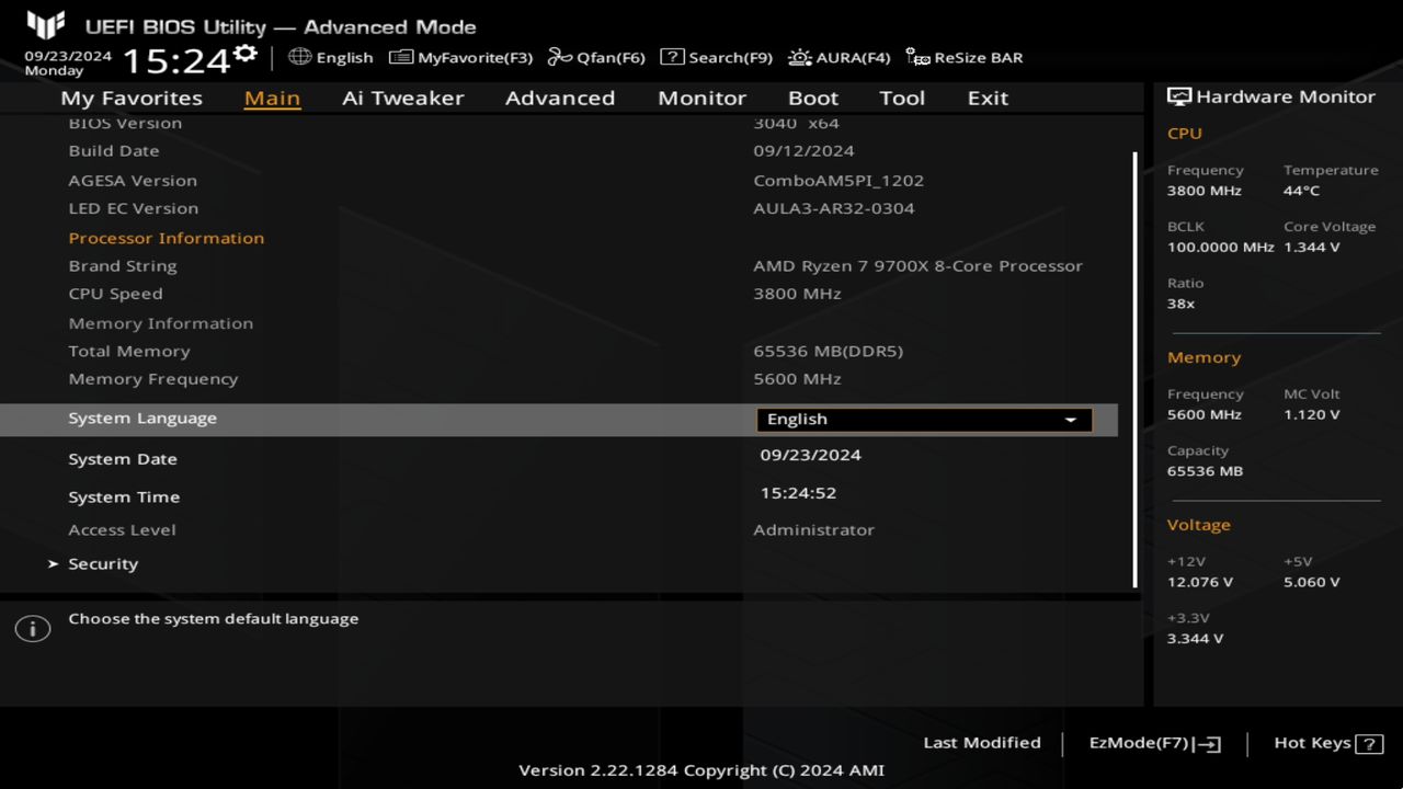 BIOS screenshot thumbnail