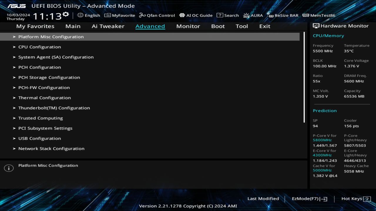 BIOS screenshot thumbnail