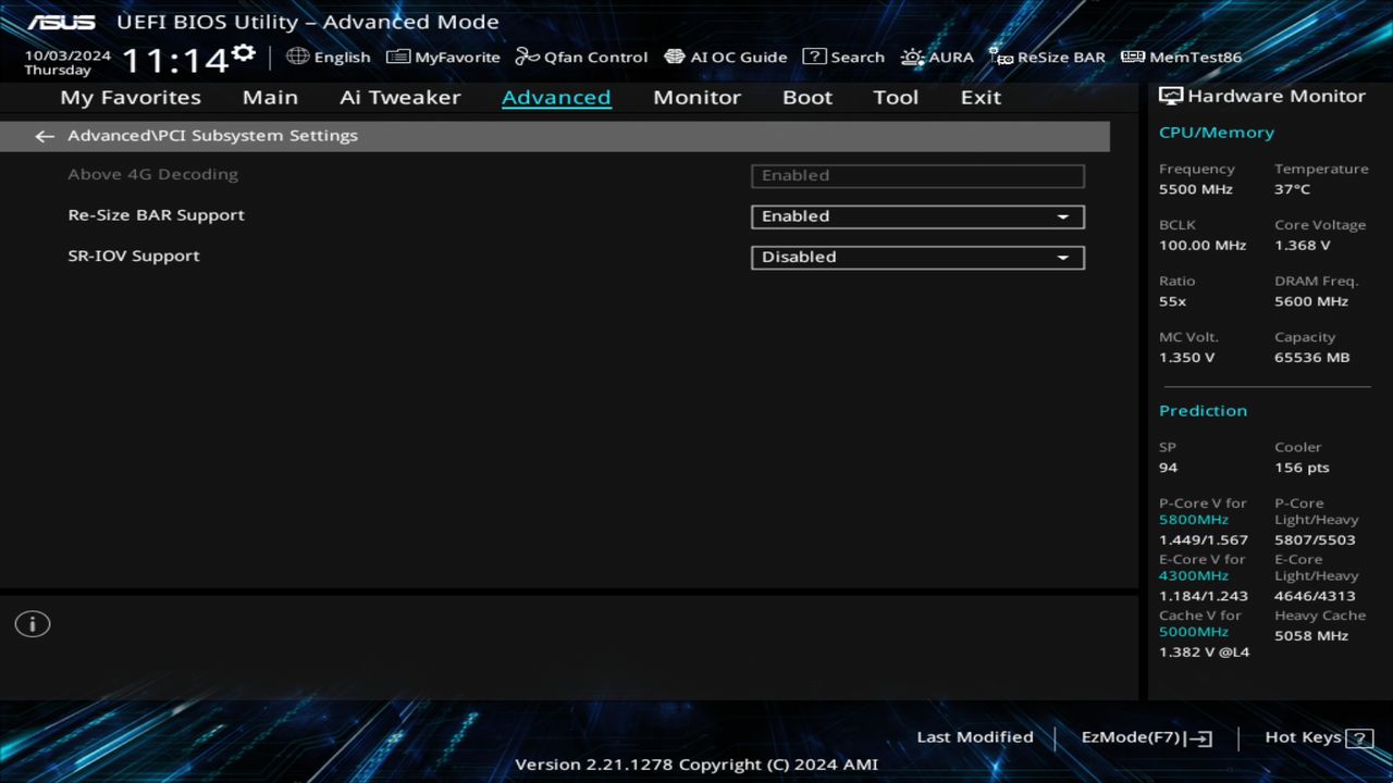 BIOS screenshot thumbnail