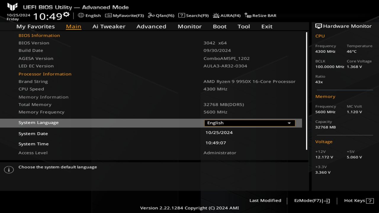 BIOS screenshot thumbnail
