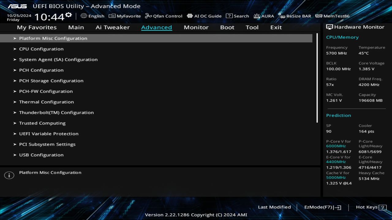 BIOS screenshot thumbnail