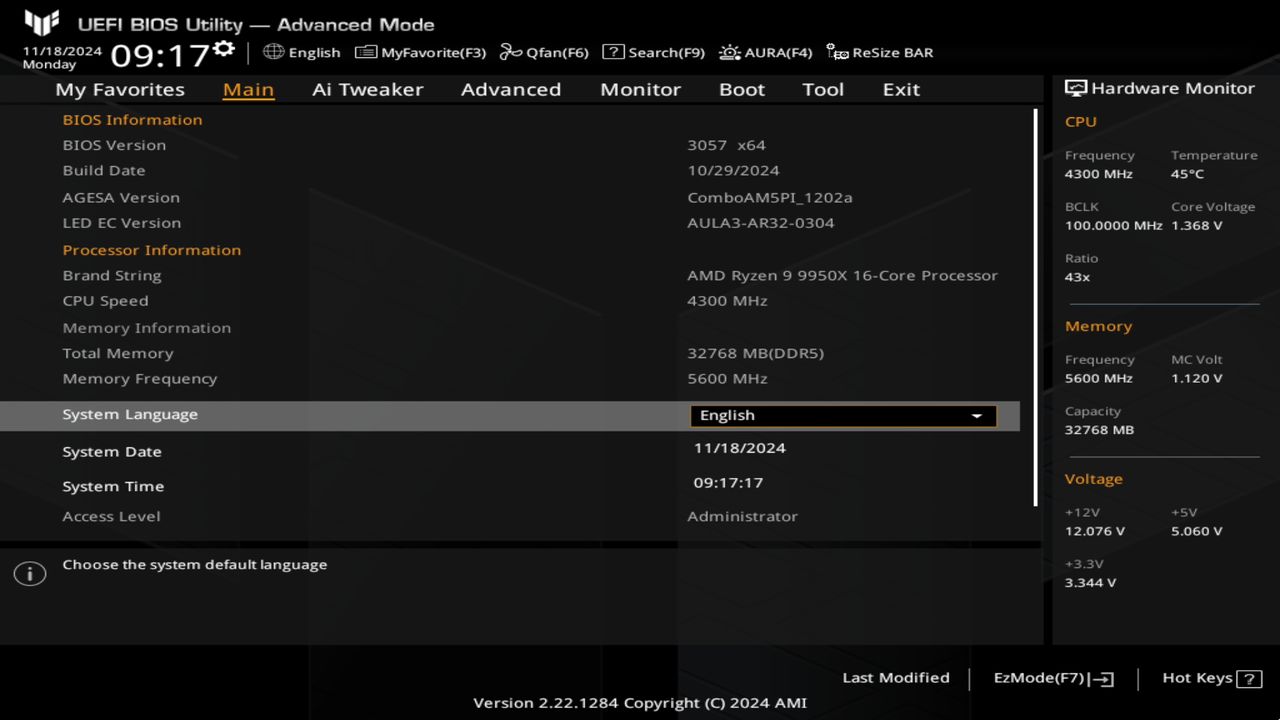 BIOS screenshot thumbnail
