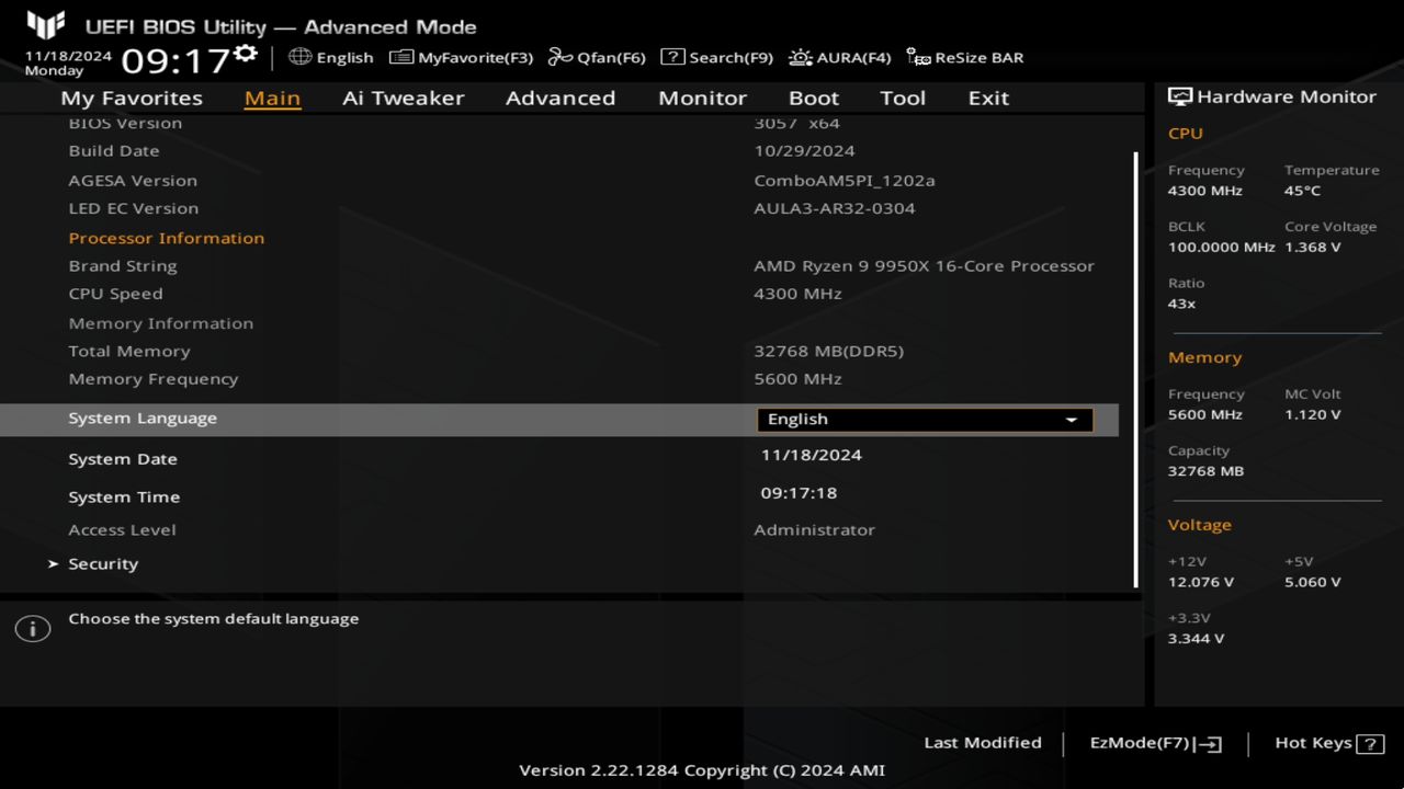 BIOS screenshot thumbnail