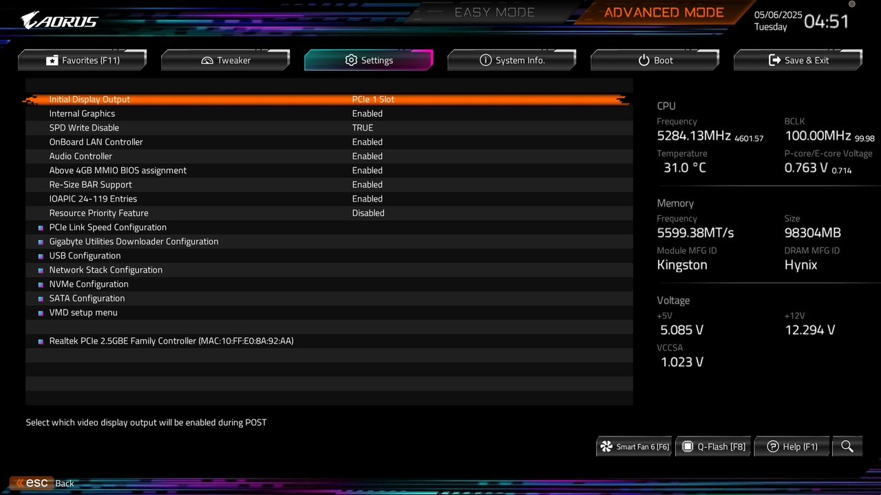 BIOS screenshot thumbnail