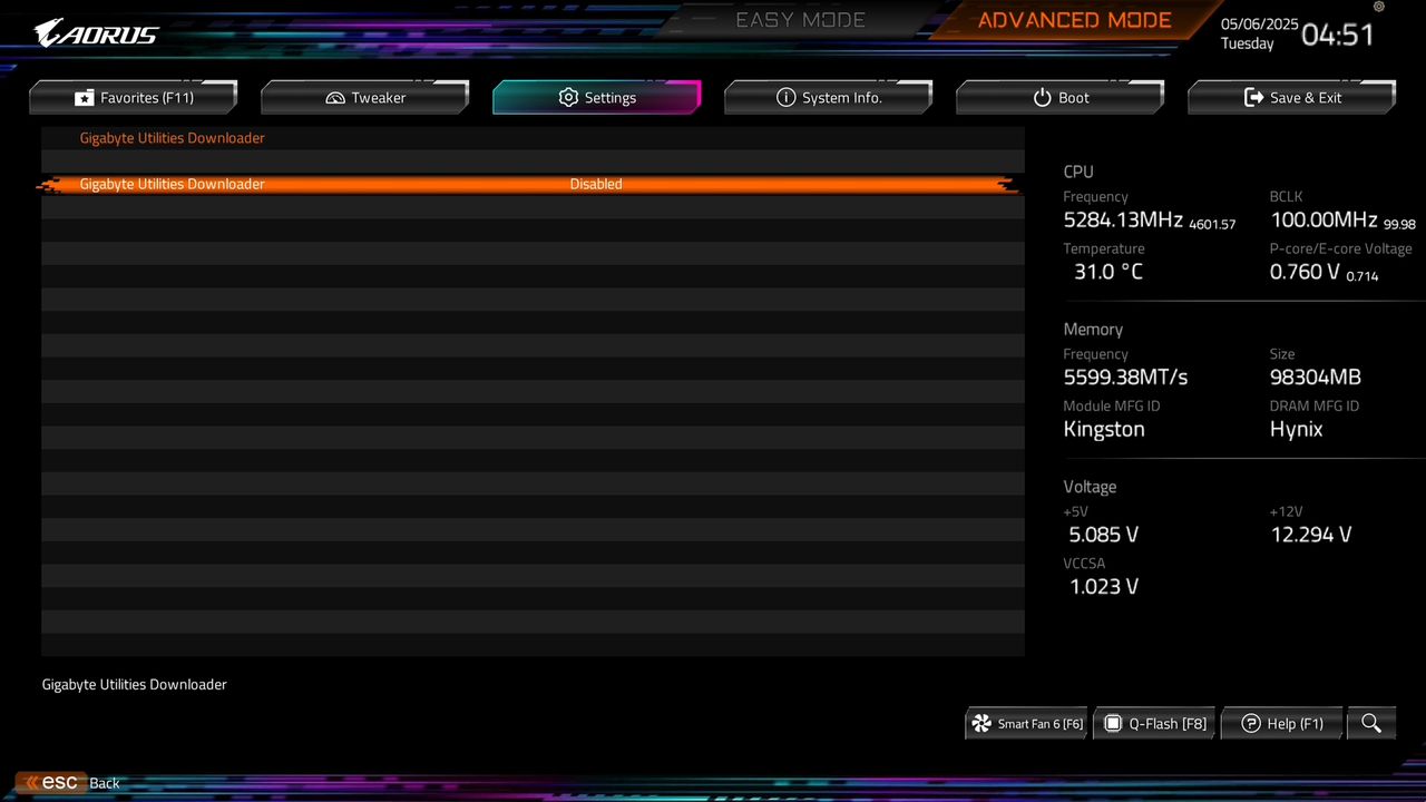 BIOS screenshot thumbnail