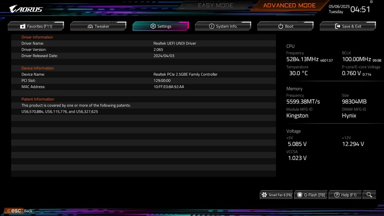 BIOS screenshot thumbnail