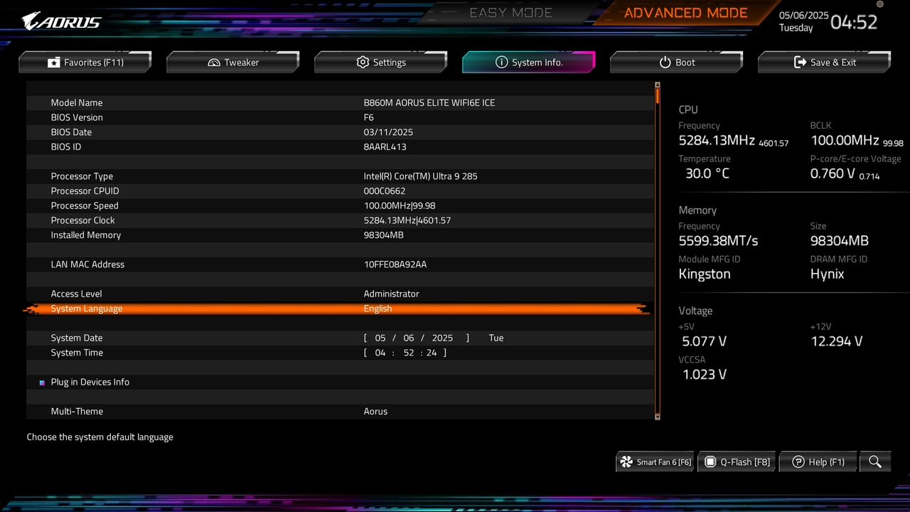 BIOS screenshot thumbnail