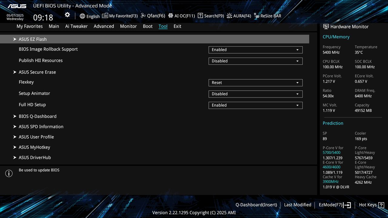 BIOS screenshot thumbnail