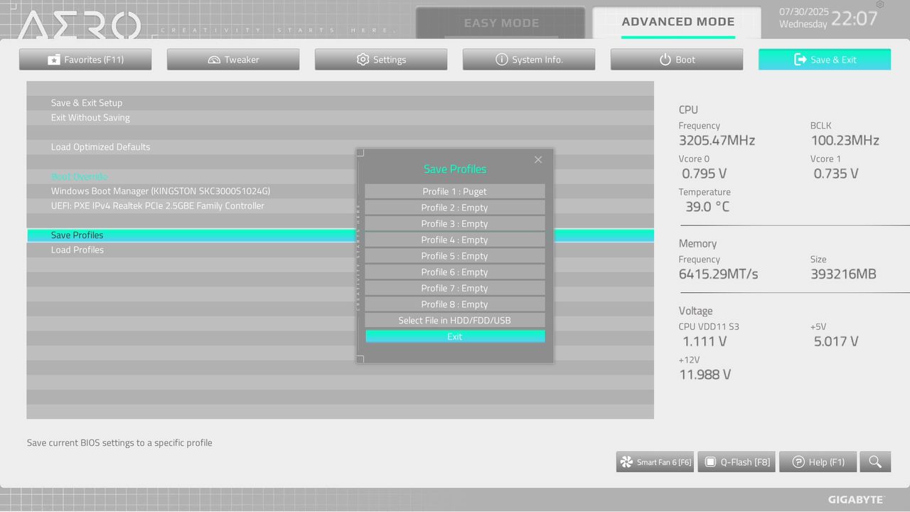 BIOS screenshot thumbnail