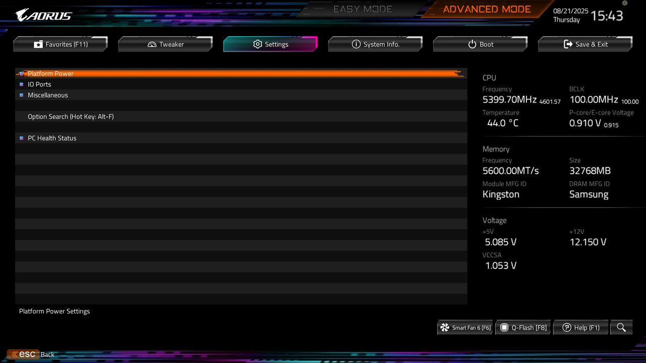 BIOS screenshot thumbnail