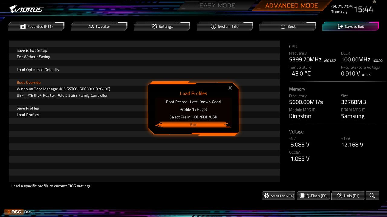 BIOS screenshot thumbnail