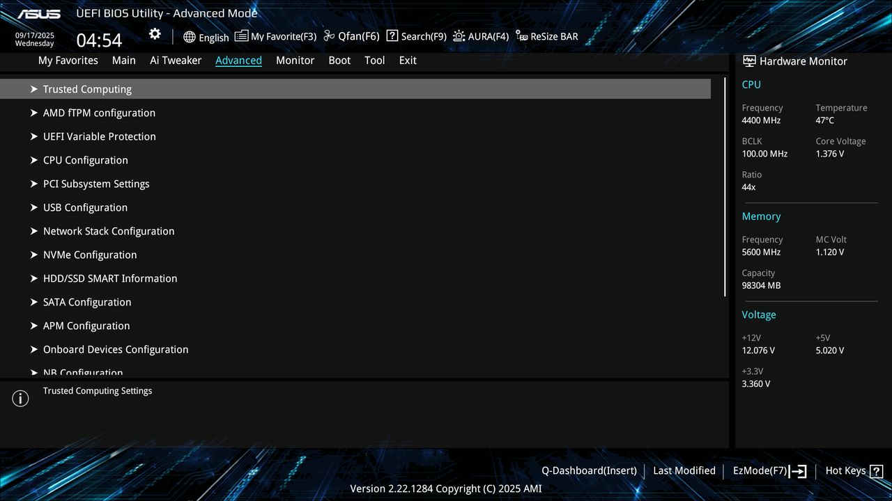 BIOS screenshot thumbnail