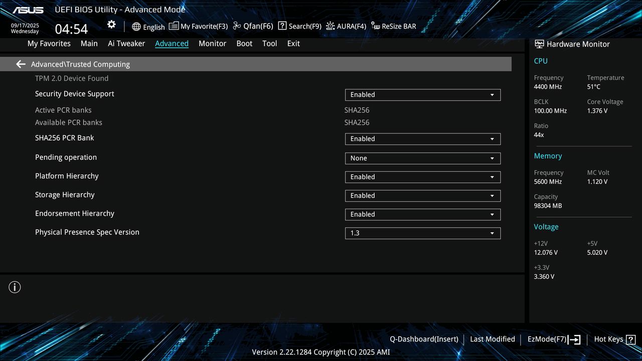 BIOS screenshot thumbnail