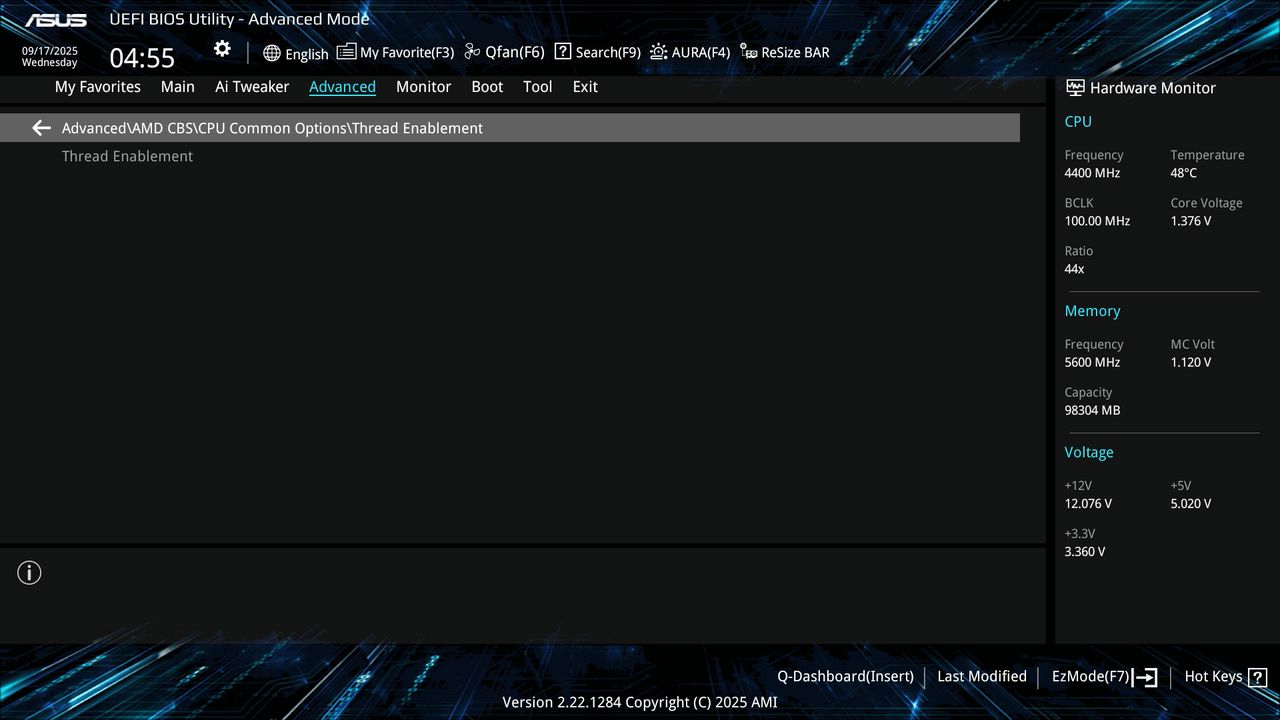 BIOS screenshot thumbnail