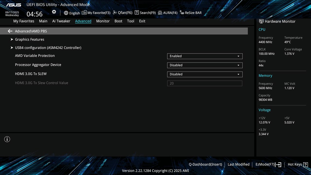 BIOS screenshot thumbnail