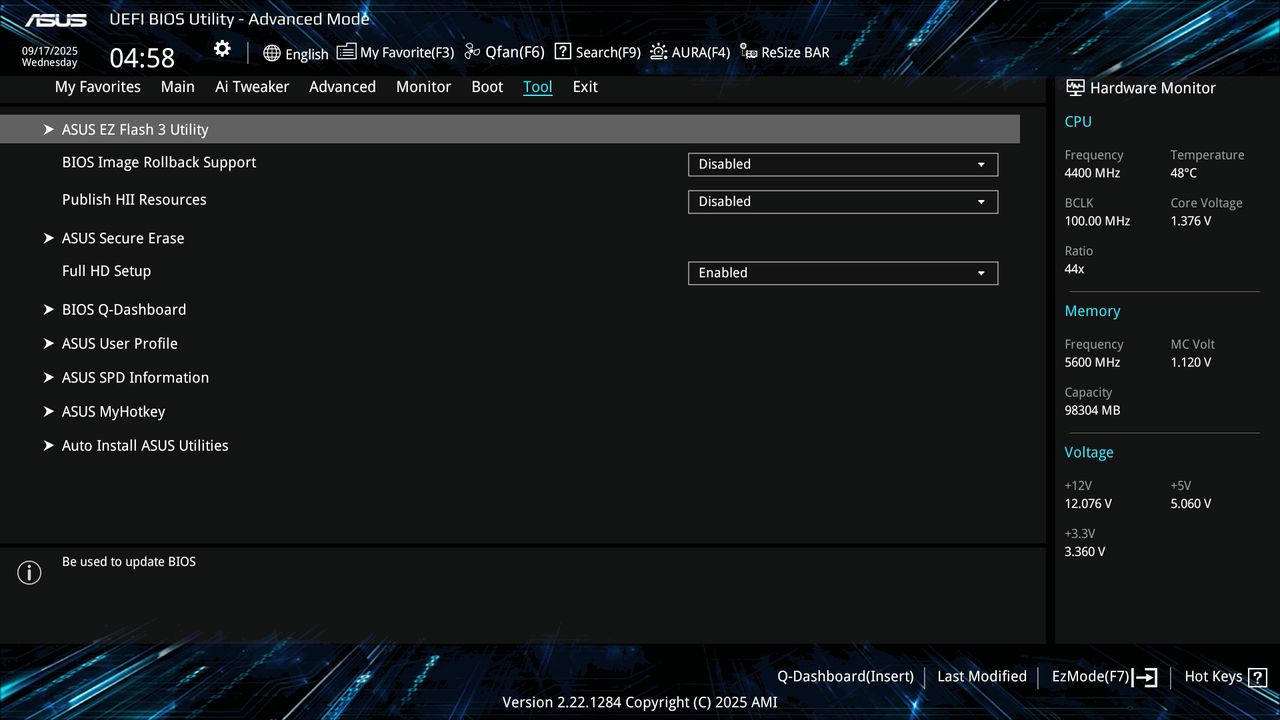 BIOS screenshot thumbnail