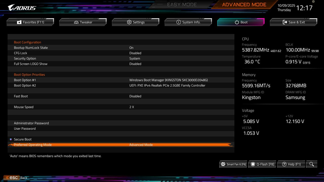 BIOS screenshot thumbnail