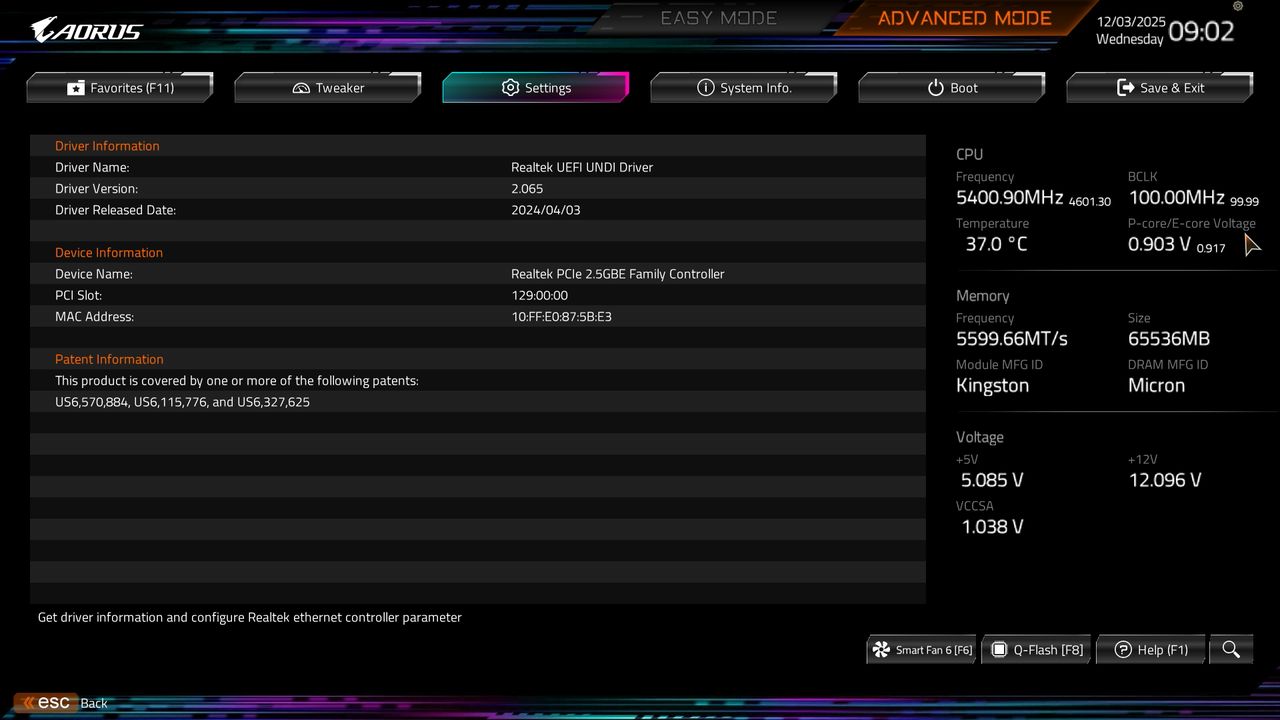 BIOS screenshot thumbnail