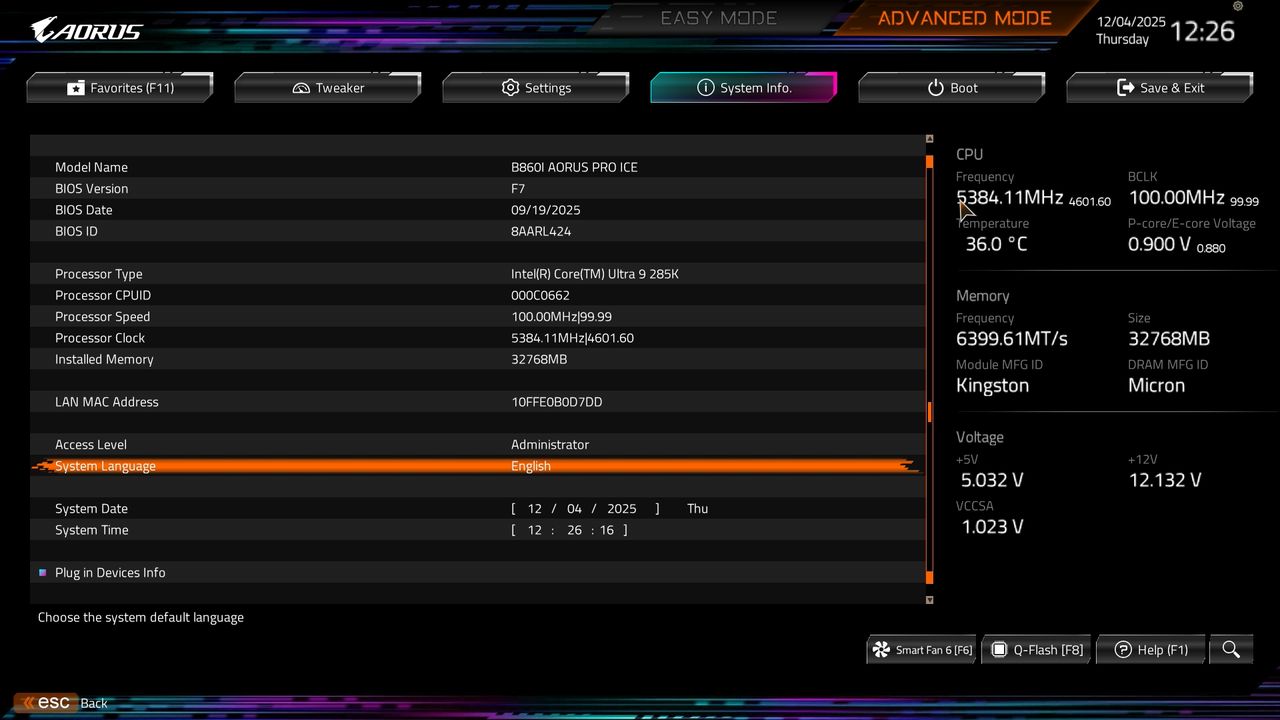BIOS screenshot thumbnail