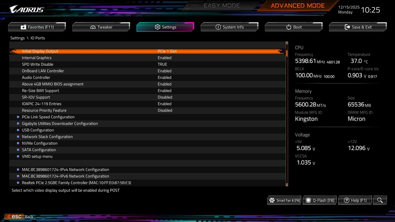 BIOS screenshot thumbnail