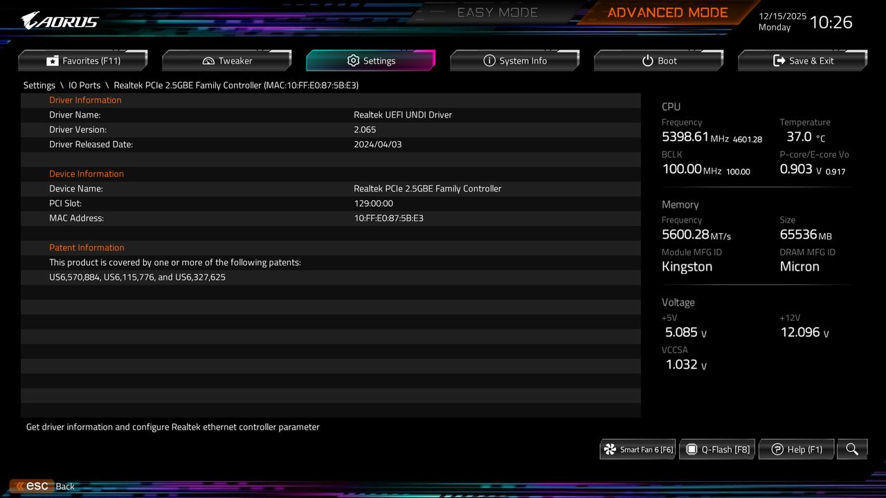 BIOS screenshot thumbnail