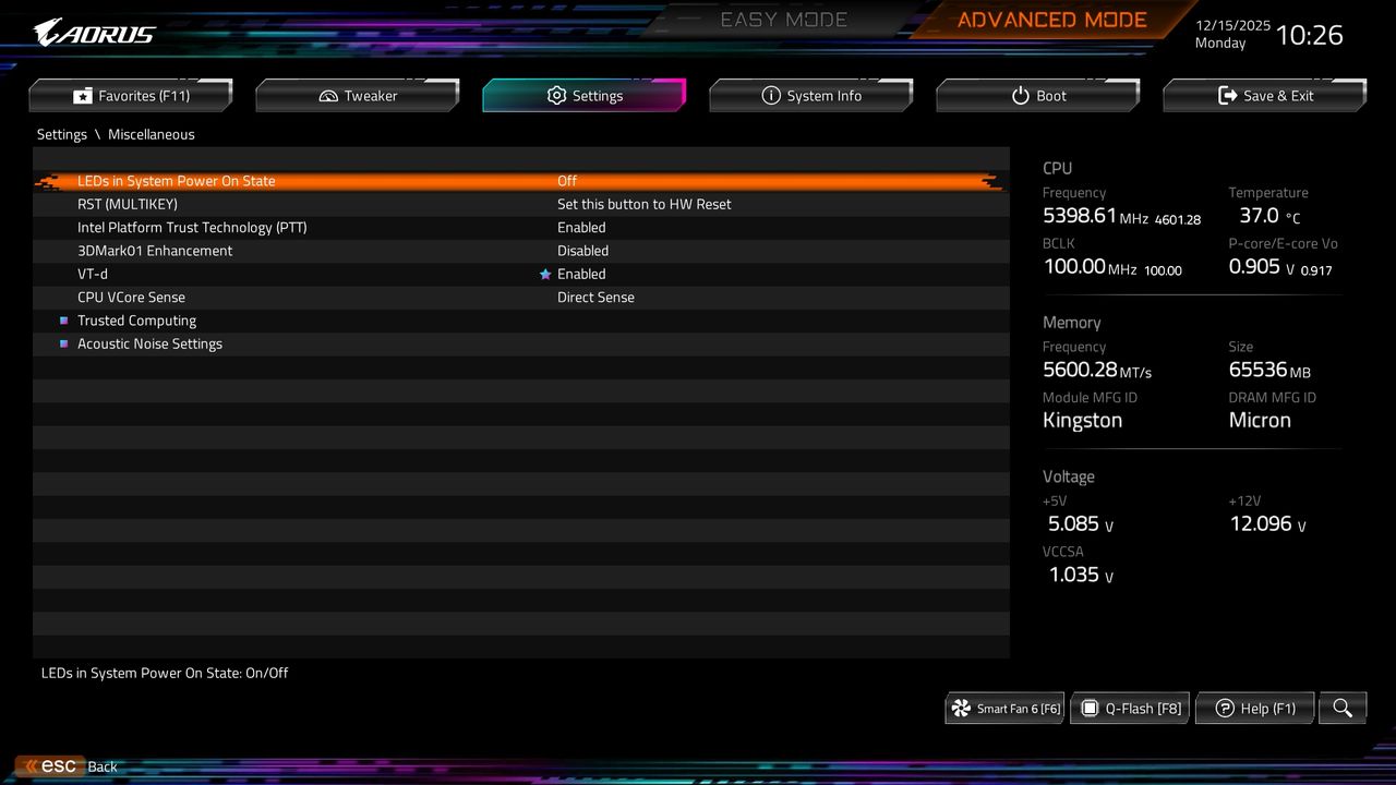 BIOS screenshot thumbnail