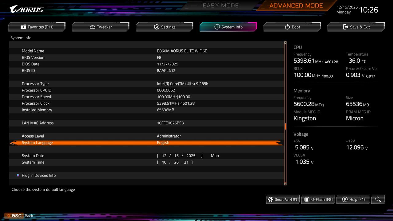 BIOS screenshot thumbnail