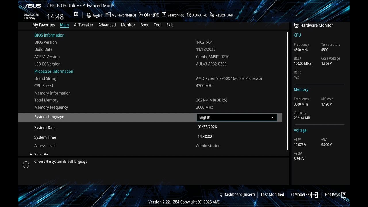 BIOS screenshot thumbnail