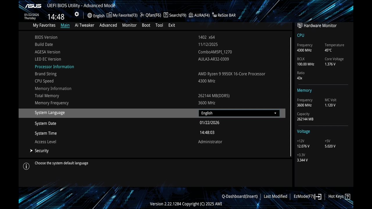 BIOS screenshot thumbnail