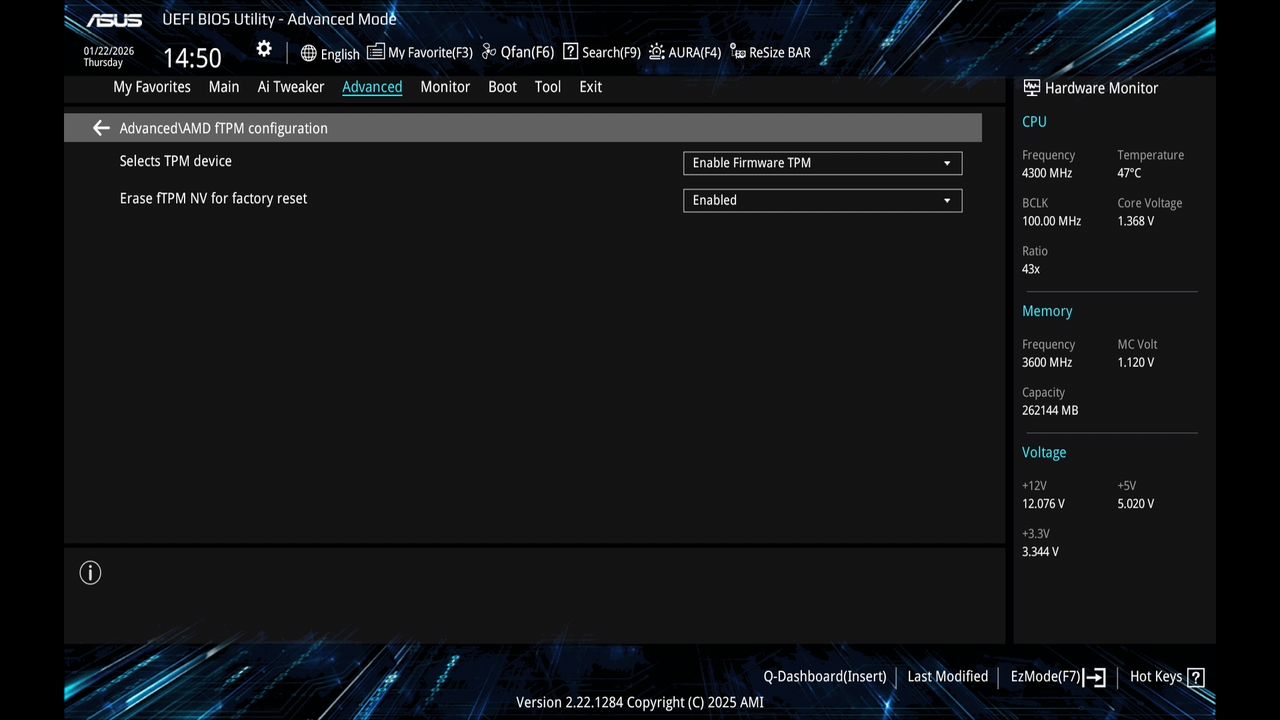 BIOS screenshot thumbnail