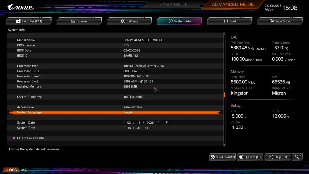BIOS screenshot thumbnail