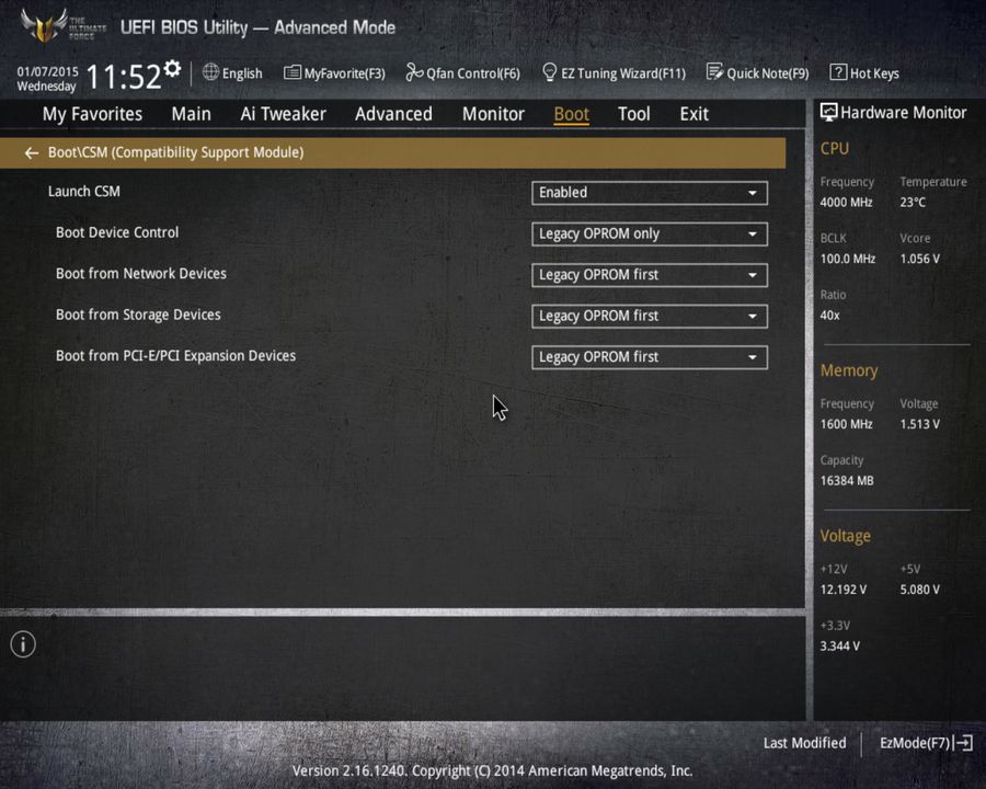 BIOS screenshot thumbnail