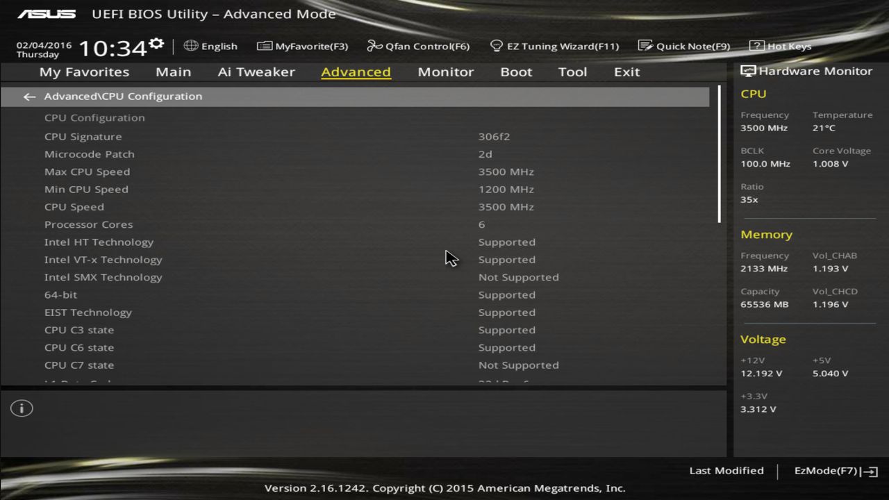 BIOS screenshot thumbnail