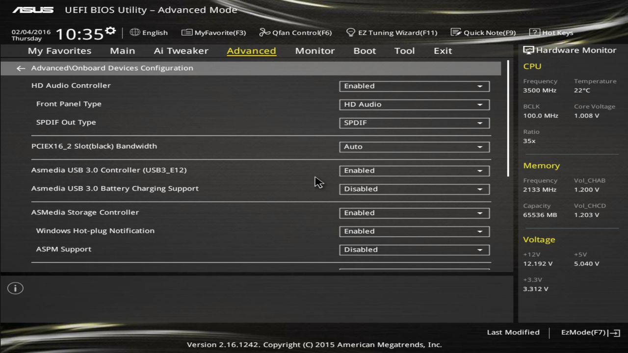 BIOS screenshot thumbnail