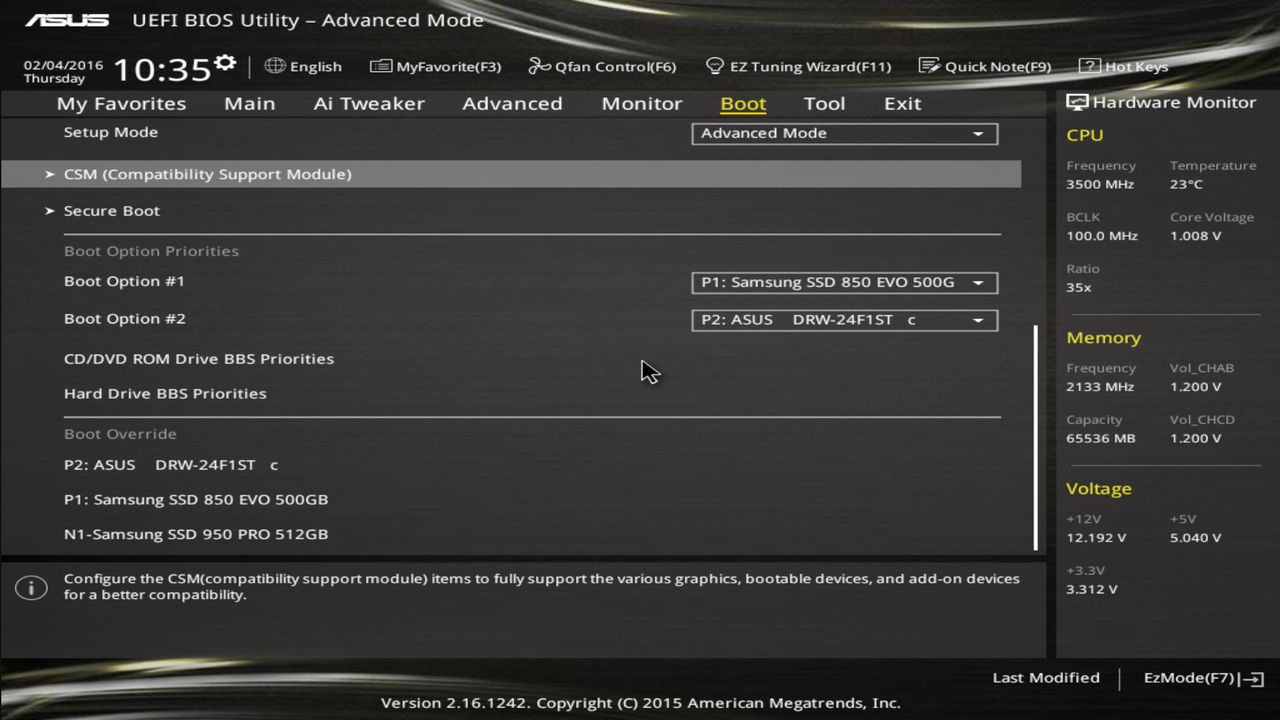 BIOS screenshot thumbnail