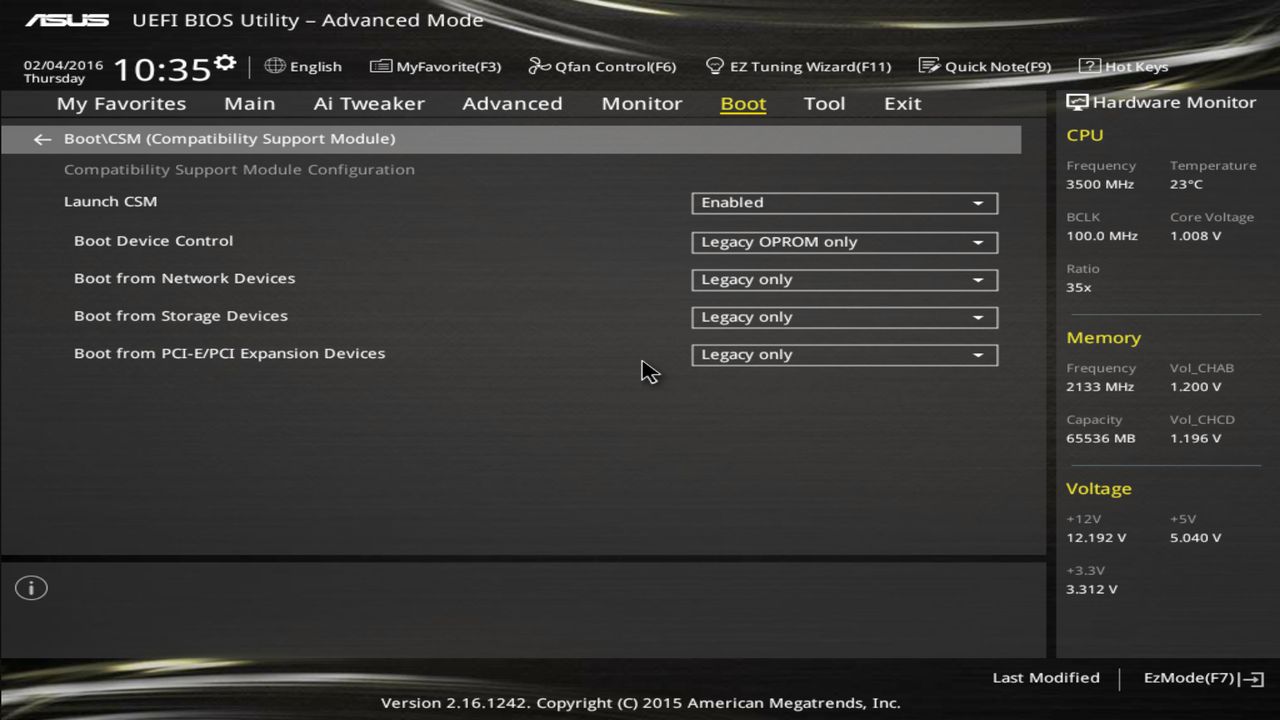 BIOS screenshot thumbnail