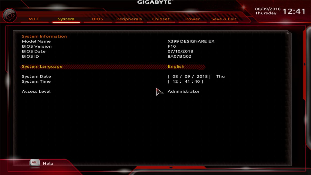 BIOS screenshot thumbnail