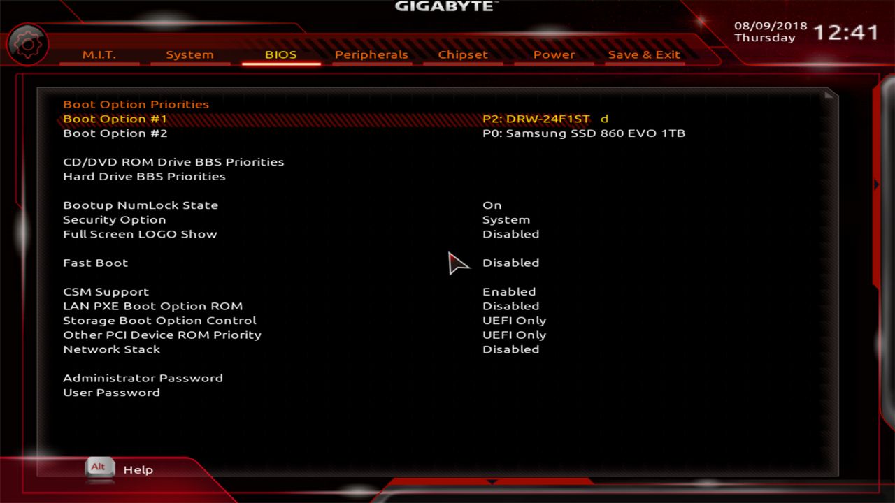 BIOS screenshot thumbnail